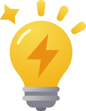 Ampul Enerji simgesi clipart illüstrasyonuName