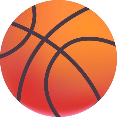 Basketbol Uygulaması Simgesi Logo Gradyanı