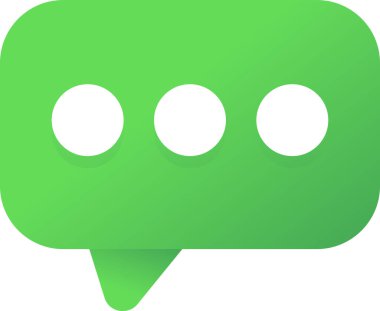 Açık Yeşil Konuşma Kabarcık Konuşma simgesi