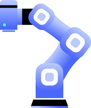 Cobotlar İşbirlikçi Robotlar Endüstriyel Otomasyon Robot Kol Akıllı Üretim ve Endüstri Simgesi