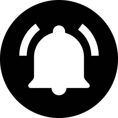 Siyah Acil Durum Alarm Simgesi