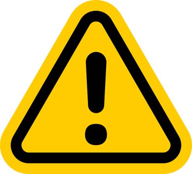 Sarı Uyarı Ünlem İşareti Sembolü