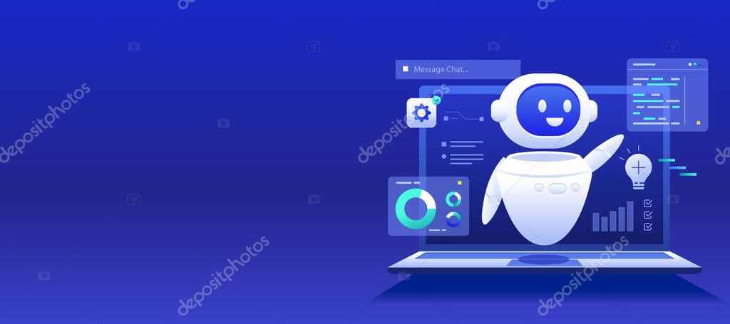 Prompt Engineering in AI Chatbot banner illustration