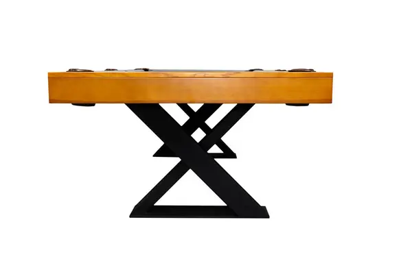Bilardo masası. Bilardo masası beyaz arkaplanda izole edildi.