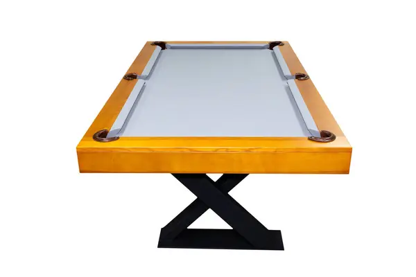 Bilardo masası. Bilardo masası beyaz arkaplanda izole edildi.