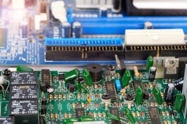 Elektronik devre kartı arkaplanı, kapat