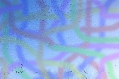 Su damlaları ile soyut arkaplan deseni, çok renkli labirent çizgileri.