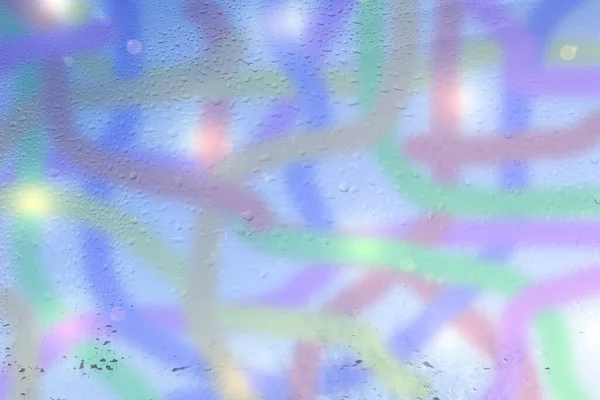 Modèle Fond Abstrait Avec Gouttes Pluie Eau Lignes Labyrinthe Multicolores — Photo