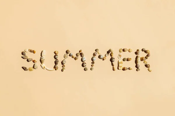 Letters Summer Sea Shells Relax Concept — Stock Photo, Image