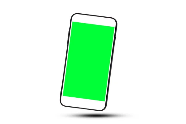 Beyaz Arka Plandaki Akıllı Telefon Beyaz Arkaplanda Cep Telefonu Izole — Stok fotoğraf
