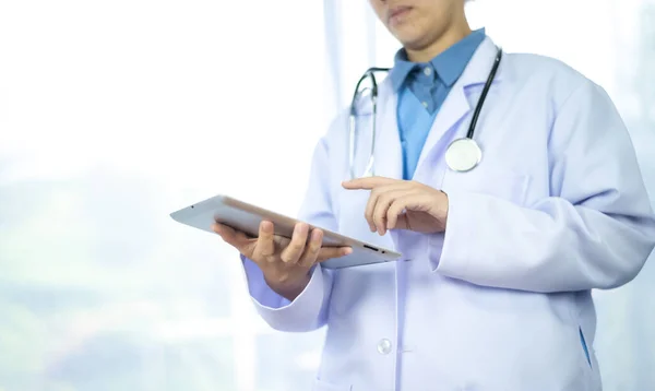 Doctor holding tablet Healthcare And Medicine concept. Doctor, Nurse