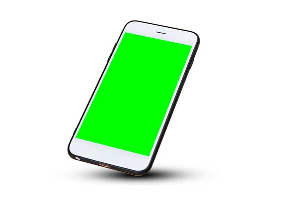 Smartphone White Background Clipping Path Mobile Smartphone White Background Phone — Φωτογραφία Αρχείου