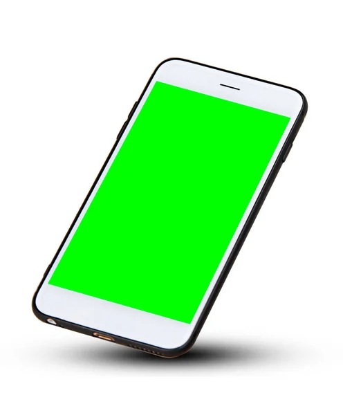 Smartphone White Background Clipping Path Mobile Smartphone White Background Phone — Stock Photo, Image