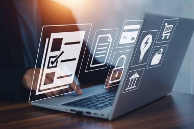 Belge yönetimi kavramı, İşadamı 'nın yönetim kavramını belgelemek için bilgisayarı kullanması, çevrimiçi belge veritabanı ve dijital dosya depolama sistemi veya yazılımı, kayıt tutma, veritabanı teknolojisi