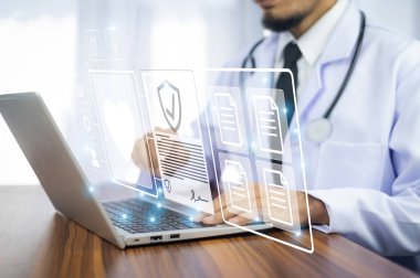 Dosyaları etkin bir şekilde yönetmek için bilgisayar Belge Yönetimi Sistemi (DMS), çevrimiçi belge veritabanı süreci otomasyonu kullanan doktor