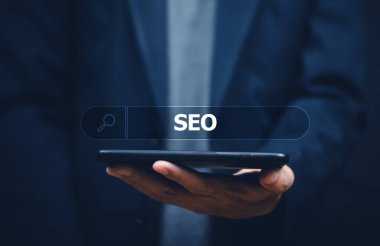 SEO Arama motoru optimizasyon konsepti, Pazarlama Sıralama Trafik İnternet Sitesi İnternet İş Teknolojisi, SEO konsepti