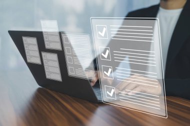 Belge Kontrol Listesi kavramı, DMS belge yönetimi için bilgisayar kullanan İşadamı ve Belge Sistem Yönetimi için ERP yazılımı. Bilgiyi arşivlemek ve verimli bir şekilde yönetmek için otomatik yazılım
