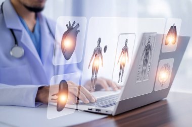 Dokümanlar kavramı, Doktor hastanede teknoloji tedavisi için bilgisayar bağlantısı sunucu tabanı hastasını kullandı.Dokümanlar konsept yönetimi