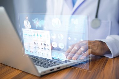 Dokümanlar kavramı, Doktor hastanede teknoloji tedavisi için bilgisayar bağlantısı sunucu tabanı hastasını kullandı.Dokümanlar konsept yönetimi