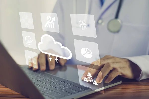 Doctor upload data for patient on cloud computing
