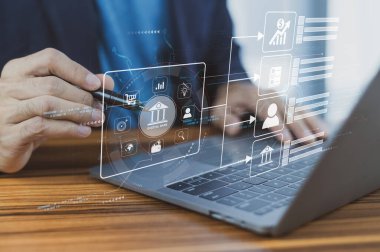 Para yönetimi için internet bankacılığı.
