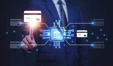 Al bankacılık konsepti. AI bankacılık kavramı.