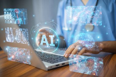 Doktorlar, AI teknolojisinin, hastalarının ameliyat, teşhis ve kişiselleştirilmiş tedavi planlarından yararlanıyorlar..