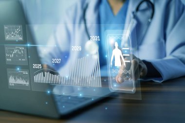 Sağlık uzmanları yapay zeka ve yapay zekayı dijital tıbbi verilerle birleştirerek hassas ve gelişmiş tanı hizmetleri sunar..