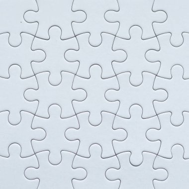 Kopya alanı olan beyaz yapboz arka plan yüzeyini kapat