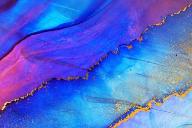 Alcohol ink abstract texture macro photo