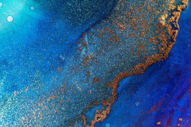 Alcohol ink abstract texture macro photo