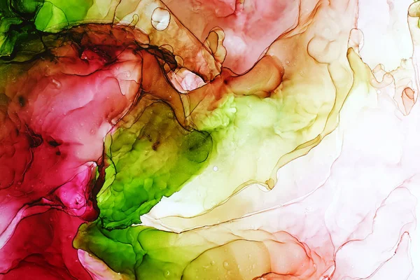 Alcohol Ink Abstract Texture Macro Photo — Foto Stock