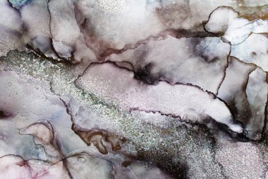Alcohol ink abstract texture macro photo