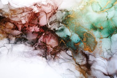 Alcohol ink abstract texture macro photo