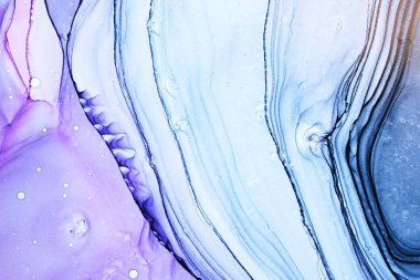 Alcohol ink abstract texture macro photo