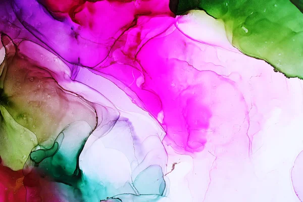Alcohol Ink Abstract Texture Macro Photo — 스톡 사진