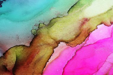 Alcohol ink abstract texture macro photo