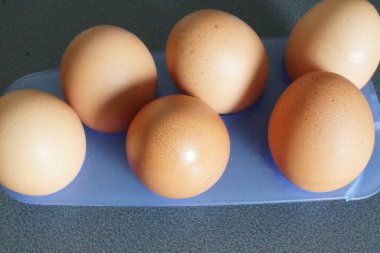 Tarafsız bir yüzeyde, mükemmel kıvrımlarını ve pürüzsüz kabuklarını vurgulayan çeşitli yumurtalar bulunur. Doğal ışık, parlak beyaz ile sıcak bej arasında değişen ince gölgeleri ortaya çıkararak yüzeylerini sıyırır.. 