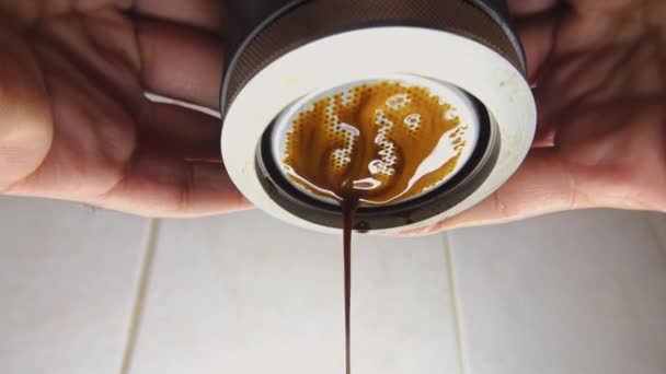 Портативна Кавова Машина Portable Espresso Makers Delicious Coffee Away Home — стокове відео