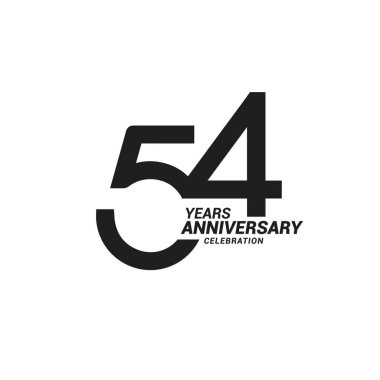 years anniversary celebration black on white logotype clipart