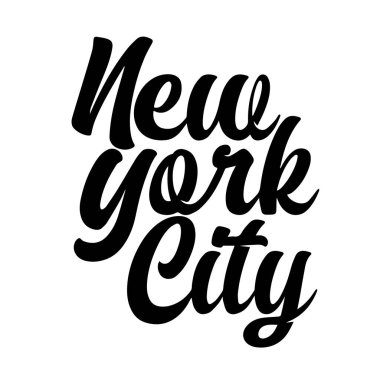 New York Metni. New York tişörtü, poster