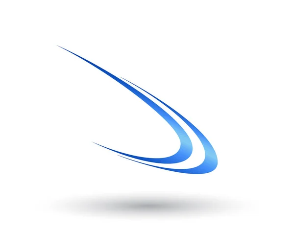 Swoosh Logo Абстрактный Шаблон Дизайна — стоковый вектор