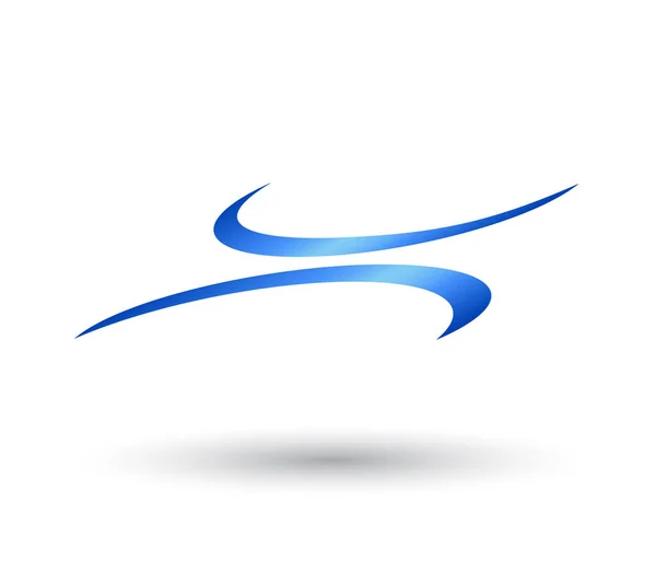 Swoosh Logo Абстрактный Шаблон Дизайна — стоковый вектор