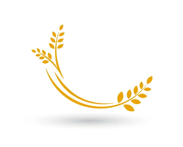 Логотип Лаврового Венка Юбилей Свадьбу Награду — стоковый вектор