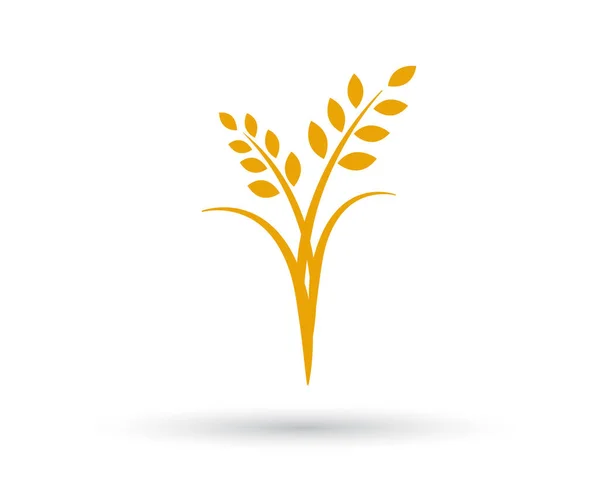 Den Laurel Corona Swoosh Logo Para Aniversario Boda Premio — Vector de stock