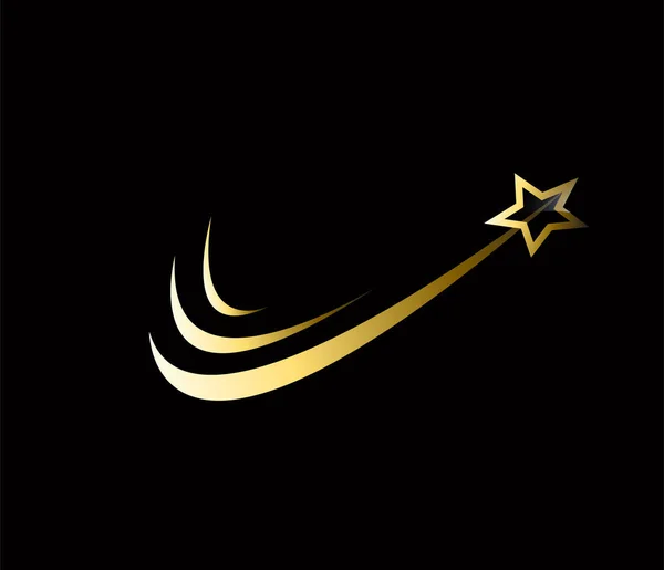 Den Laurel Krans Swoosh Logo Voor Jubileum Bruiloft Prijs — Stockvector