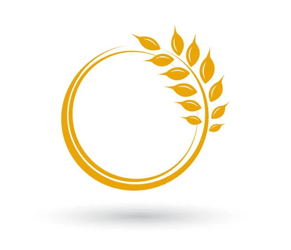 Λογότυπο Του Στεφανιού Της Δάφνης Για Επέτειο Γάμο Βραβείο — Διανυσματικό Αρχείο