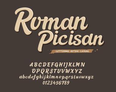 Zarif Yazı Tipi Büyük Küçük Harf. Klasik Harfler Minimum Moda Tasarımı. Tipografi modern serif yazı tipleri normal dekoratif vintage konsepti. vektör illüstrasyonu