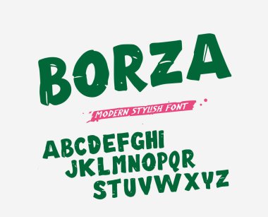 Orijinal retro alfabe, yaratıcı karakterler seti. Klasik stil tipografisi