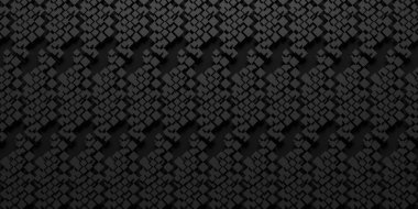 soyut 3d desen siyah kare arkaplan, grunge yüzey illüstrasyon duvar kağıdı 33d oluşturma.